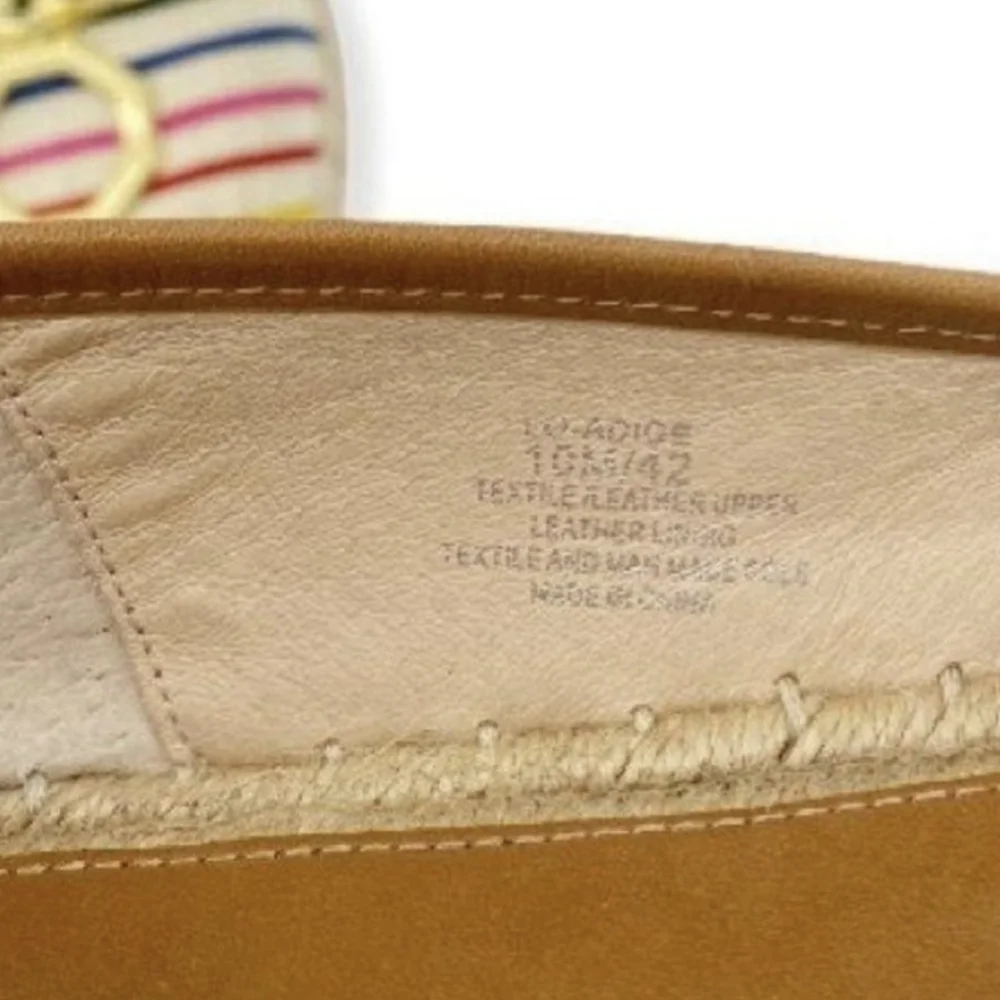 Rainbow Canvas Espadrille Flats - Louise Et Cie Summer Shoes 10